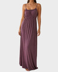 Backless Drawstring Maxi Cami Dress