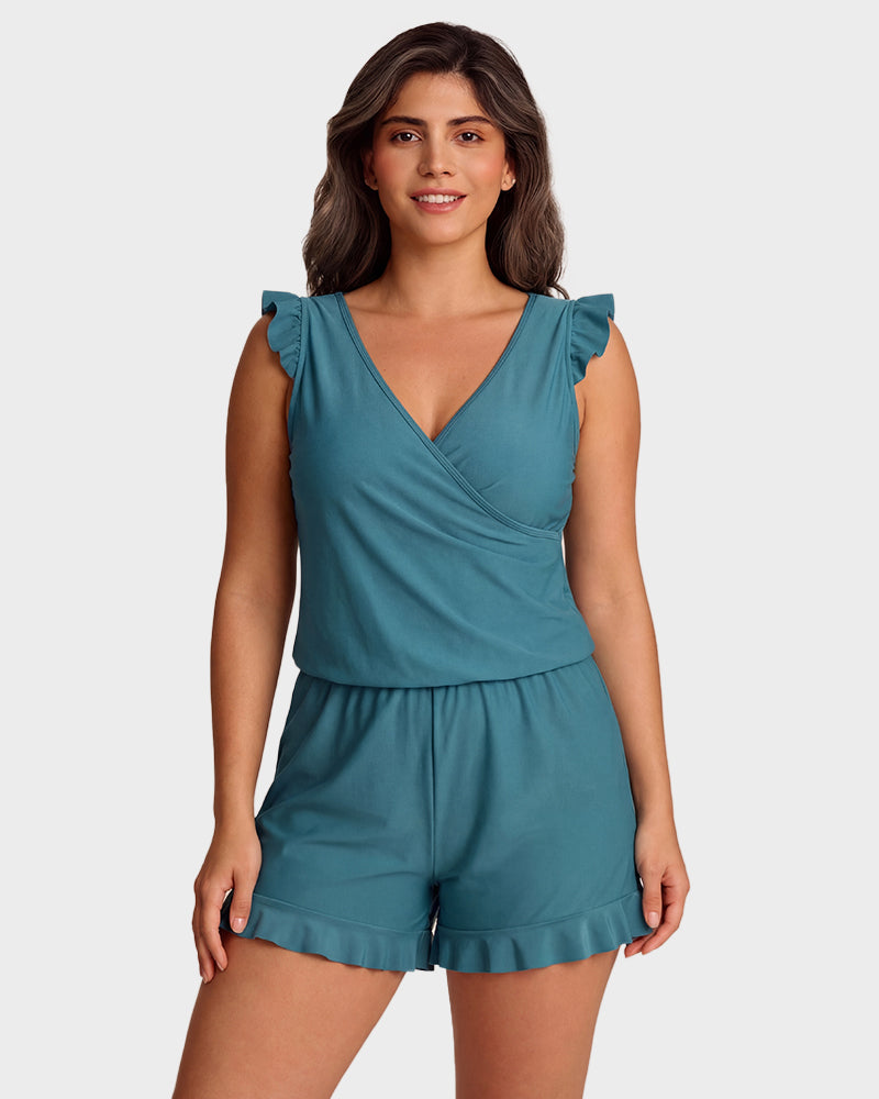 Built-in Bra Swim Romper