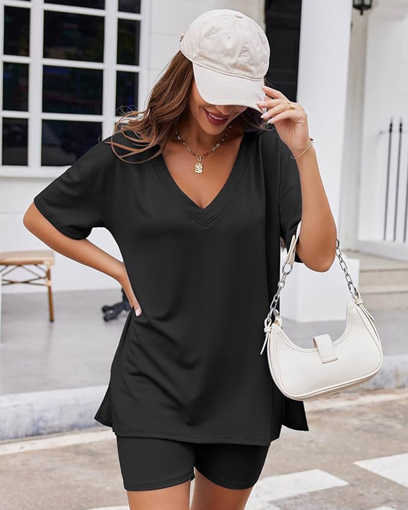 Casual Vibe Comfy Oversized 2-Piece Lounge Set