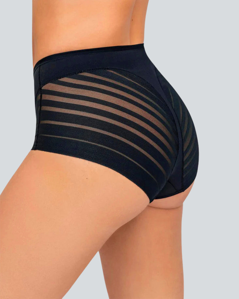 Seamless Breathable Lace Mid-Rise Panties