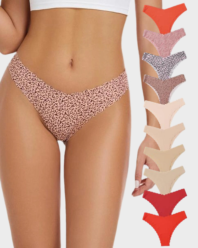 Seamless Wave-Edged Panties (10 Pack)
